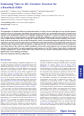 Cover page: Estimating Time to the Common Ancestor for a Beneficial Allele