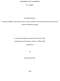 Cover page: Into the Black Box: Using Data Mining of In-Game Actions to Draw Inferences from Educational Technology about Students' Math Knowledge