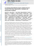 Cover page: Coordinating Global Multi-Site Studies of Military-Relevant Traumatic Brain Injury: Opportunities, Challenges, and Harmonization Guidelines