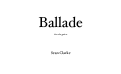 Cover page: Ballade