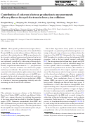 Cover page: Contribution of coherent electron production to measurements of heavy-flavor decayed electrons in heavy-ion collisions