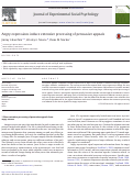 Cover page: Angry expressions induce extensive processing of persuasive appeals