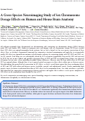 Cover page: A Cross-Species Neuroimaging Study of Sex Chromosome Dosage Effects on Human and Mouse Brain Anatomy.