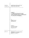 Cover page: SHRINC - A Computer Program for Nonuniform Drying Shrinkage in Concrete Members