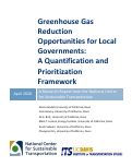 Cover page: Greenhouse Gas Reduction Opportunities for Local Governments: A Quantification and Prioritization Framework