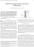 Cover page: Dissolved Oxygen Sensors for Scour Monitoring