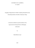 Cover page: Geography of Opportunity for Transfer: Exploring the Spatial Contexts Surrounding Students at Sunshine Community College