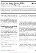 Cover page: Obesity and Kidney Disease: Hidden Consequences of the Epidemic