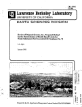 Cover page: Review of Disposal System Inc., Proposed Method for the Determination of Health Based Limits for Waste Substances Not Covered in UIC Guidance No. 71