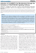 Cover page: Induction of CCL8/MCP-2 by Mycobacteria through the Activation of TLR2/PI3K/Akt Signaling Pathway