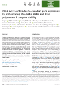 Cover page: PRC2-EZH1 contributes to circadian gene expression by orchestrating chromatin states and RNA polymerase II complex stability