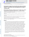 Cover page: Development of Aggressive Pancreatic Ductal Adenocarcinomas Depends on Granulocyte Colony Stimulating Factor Secretion in Carcinoma Cells