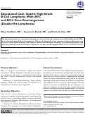 Cover page: Educational Case: Gastric High-Grade B-Cell Lymphoma With MYC and BCL2 Gene Rearrangement (Double-Hit Lymphoma)