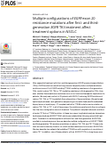 Cover page: Multiple configurations of EGFR exon 20 resistance mutations after first- and third-generation EGFR TKI treatment affect treatment options in NSCLC