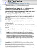 Cover page: Cholesterol mass efflux capacity and risk of peripheral artery disease: The Multi-Ethnic Study of Atherosclerosis