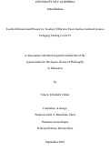 Cover page: Teacher Educator and Preservice Teachers' Efforts to Enact Justice-Centered Science Pedagogy During Covid-19