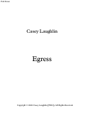 Cover page: Egress