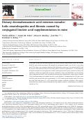 Cover page: Dietary docosahexaenoic acid reverses nonalcoholic steatohepatitis and fibrosis caused by conjugated linoleic acid supplementation in mice