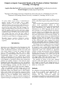 Cover page: Outputs as inputs: Sequential Models of the Products of Infant 'Statistical Learning' of Language