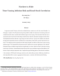 Cover page of Nowhere to Hide: Time-Varying Inflation Risk and Bond-Stock Correlation