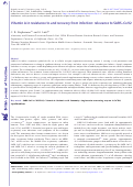 Cover page: Vitamin A in resistance to and recovery from infection: relevance to SARS-CoV2