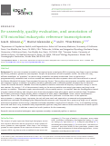 Cover page: Re-assembly, quality evaluation, and annotation of 678 microbial eukaryotic reference transcriptomes