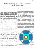 Cover page: Mechanical Design of a Second Generation LHC IR Quadrupole