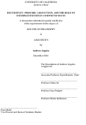 Cover page: Recursivity, Prosodic Adjunction, and the Role of Informativeness in Compound Nouns