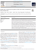 Cover page: Resting state connectivity best predicts alcohol use severity in moderate to heavy alcohol users