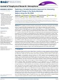 Cover page: Exploring a Variable‐Resolution Approach for Simulating Regional Climate in the Rocky Mountain Region Using the VR‐CESM