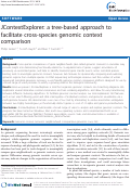 Cover page: JContextExplorer: a tree-based approach to facilitate cross-species genomic context comparison