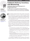 Cover page: Rangeland Monitoring Series: Sediment Delivery Inventory and Monitoring: A Method for Water Quality Management in Rangeland Watersheds.