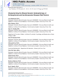 Cover page: Characterizing the Shared Genetic Underpinnings of Schizophrenia and Cardiovascular Disease Risk Factors