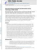 Cover page: Diet and Activity Assessments and Interventions Using Technology in Older Adults.