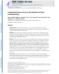 Cover page: A Rapid Noninvasive Assay for the Detection of Renal Transplant Injury