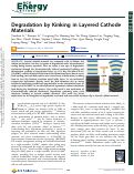 Cover page: Degradation by Kinking in Layered Cathode Materials