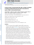 Cover page: A phase II study of sapanisertib (TAK-228) a mTORC1/2 inhibitor in rapalog-resistant advanced pancreatic neuroendocrine tumors (PNET): ECOG-ACRIN EA2161