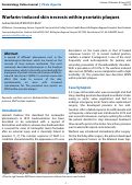 Cover page: Warfarin-induced skin necrosis within psoriatic plaques