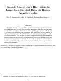 Cover page: Scalable Sparse Cox's Regression for Large-Scale Survival Data via Broken Adaptive Ridge