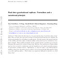 Cover page: Real-time gravitational replicas: formalism and a variational principle
