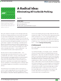Cover page of A radical idea: Eliminating all curbside parking