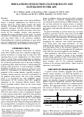 Cover page: Simulations of electron cloud build-up and saturation in the APS