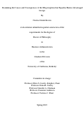 Cover page: Examining the Causes and Consequences of the Misperception that Equality Harms Advantaged Groups