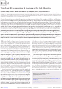 Cover page: Vertebrate Decomposition Is Accelerated by Soil Microbes