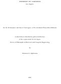 Cover page: On the Performance and Linear Convergence of Decentralized Primal-Dual Methods