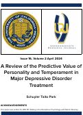 Cover page: A Review of the Influence of Personality and Temperament on Major Depressive Disorder Treatment