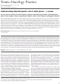 Cover page: Understanding inherited genetic risk of adult glioma – a review