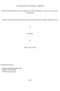 Cover page: Radicalization Pathways to Extreme Misogyny in the United States: County-Level and State-Level Factors