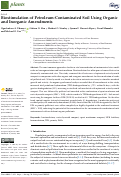 Cover page: Biostimulation of Petroleum-Contaminated Soil Using Organic and Inorganic Amendments