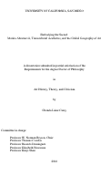 Cover page: Embodying the Sacred: Marina Abramović, Transcultural Aesthetics, and the Global Geography of Art